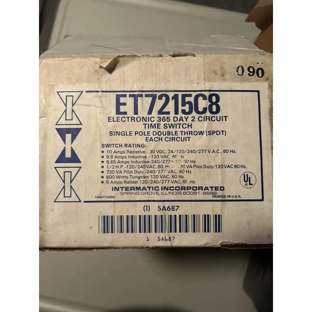 INTERMATIC MODEL: ET7215C8 365 / 2 CIRCUIT ELECTRONIC TIME SWITCH